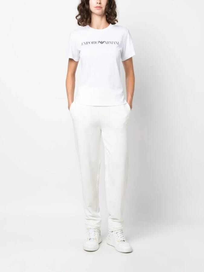 Emporio Armani T-shirt met logoprint Wit