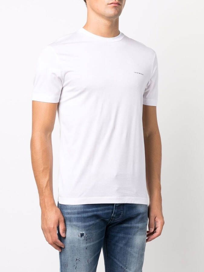 Emporio Armani T-shirt met logoprint Wit