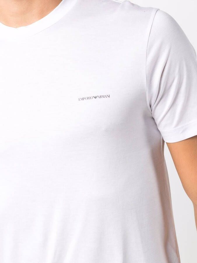 Emporio Armani T-shirt met logoprint Wit