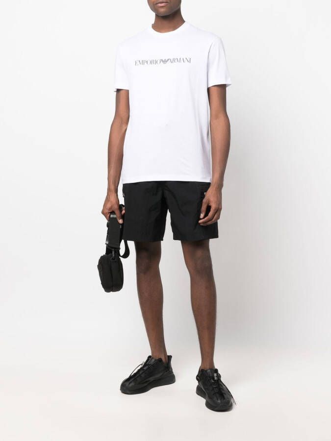 Emporio Armani T-shirt met logoprint Wit