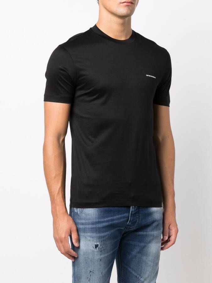 Emporio Armani T-shirt met logoprint Zwart