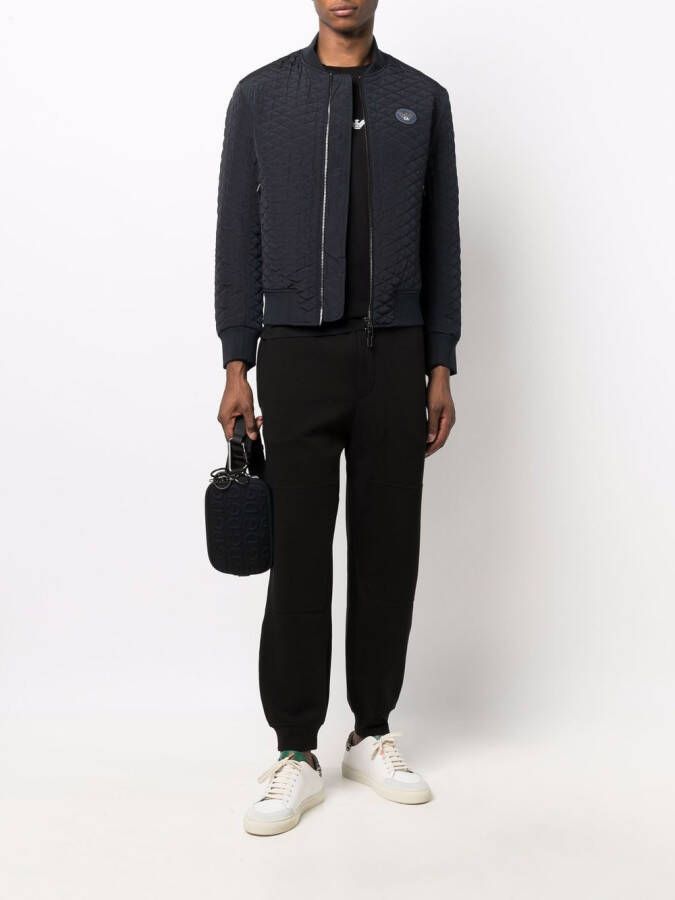 Emporio Armani T-shirt met logoprint Zwart