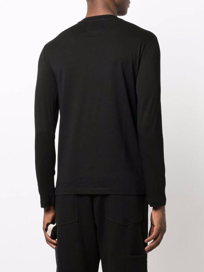 Emporio Armani T-shirt met logoprint Zwart