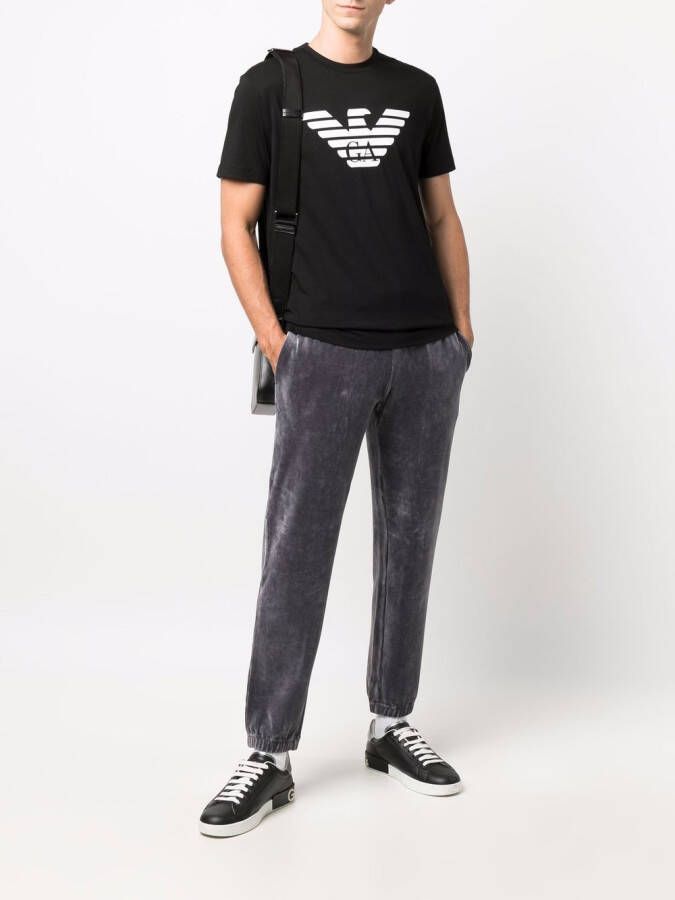 Emporio Armani T-shirt met logoprint Zwart