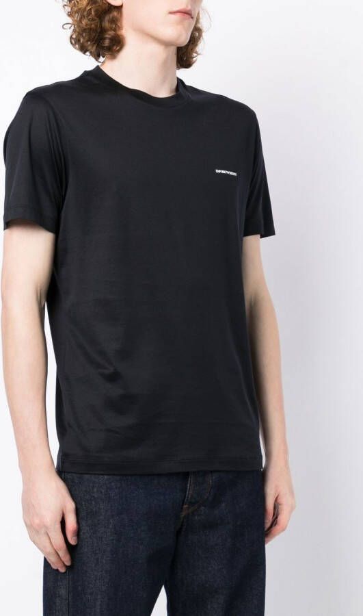 Emporio Armani T-shirt met logoprint Zwart