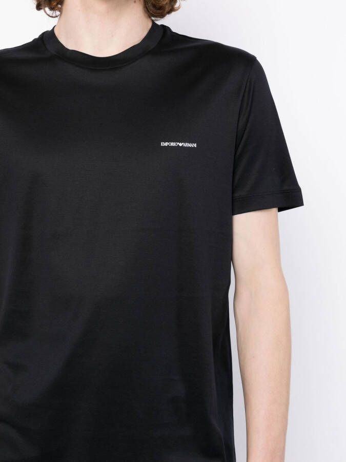 Emporio Armani T-shirt met logoprint Zwart