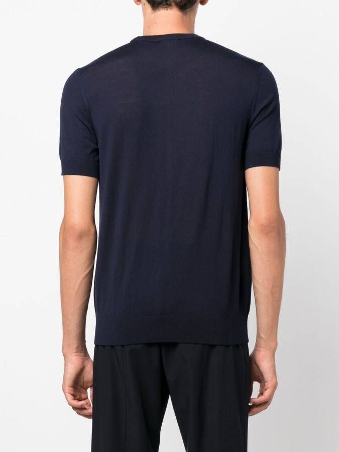 Emporio Armani T-shirt met ronde hals Blauw