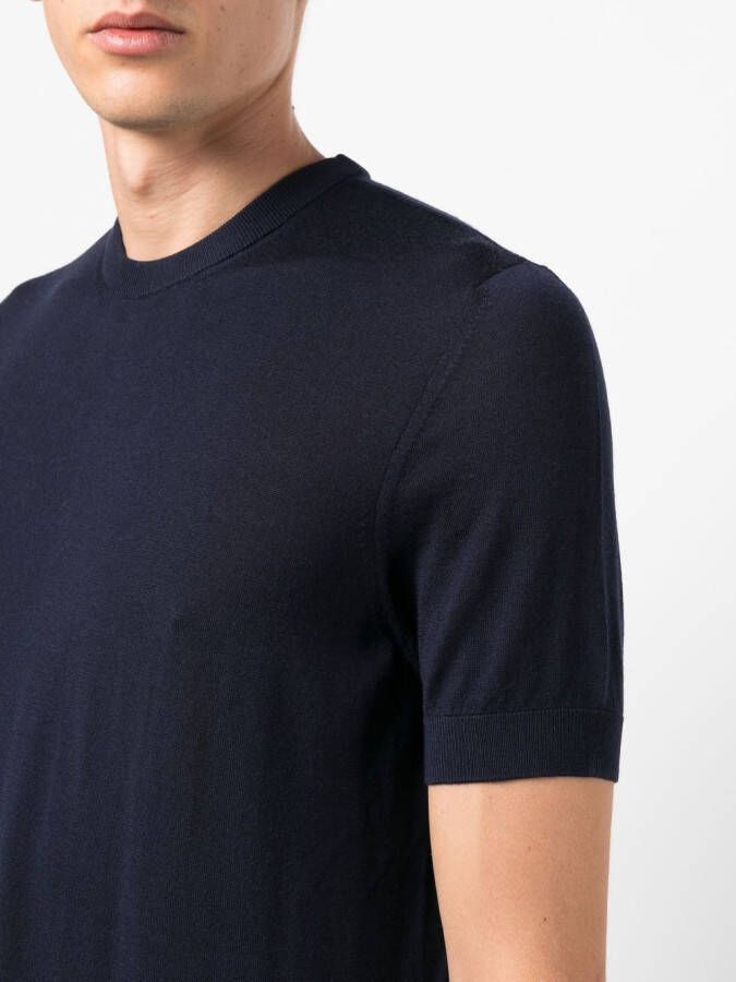 Emporio Armani T-shirt met ronde hals Blauw