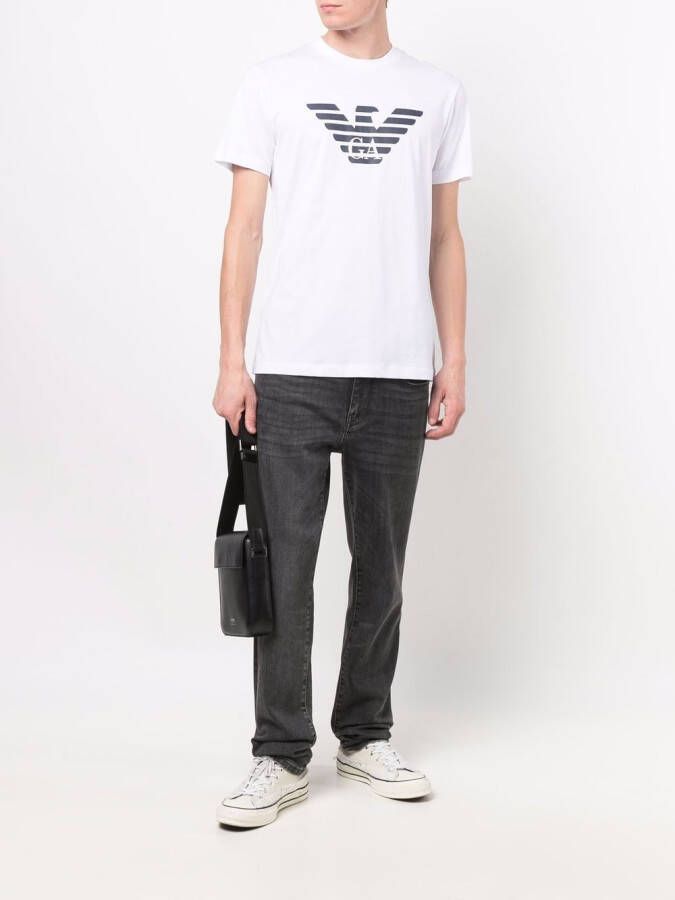Emporio Armani T-shirt met ronde hals Wit