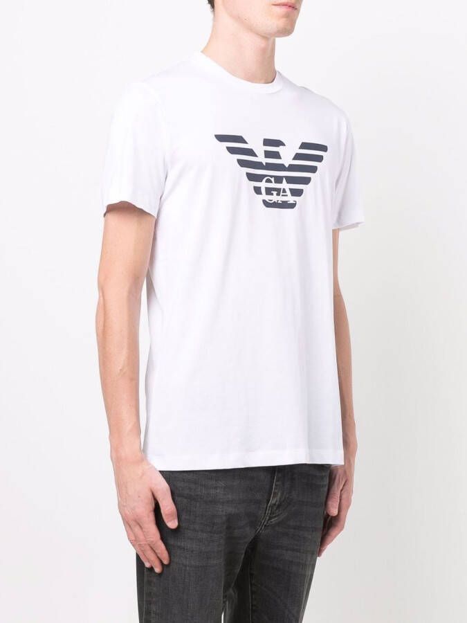 Emporio Armani T-shirt met ronde hals Wit