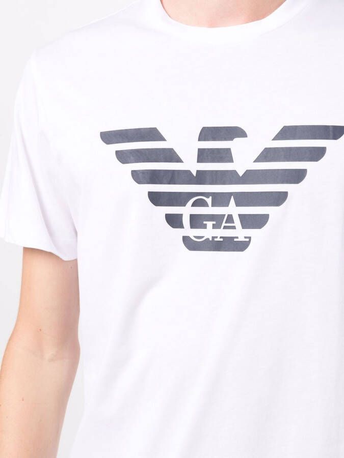Emporio Armani T-shirt met ronde hals Wit
