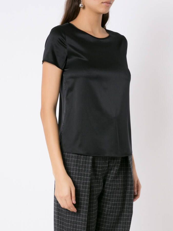 Emporio Armani Zijden blouse Zwart