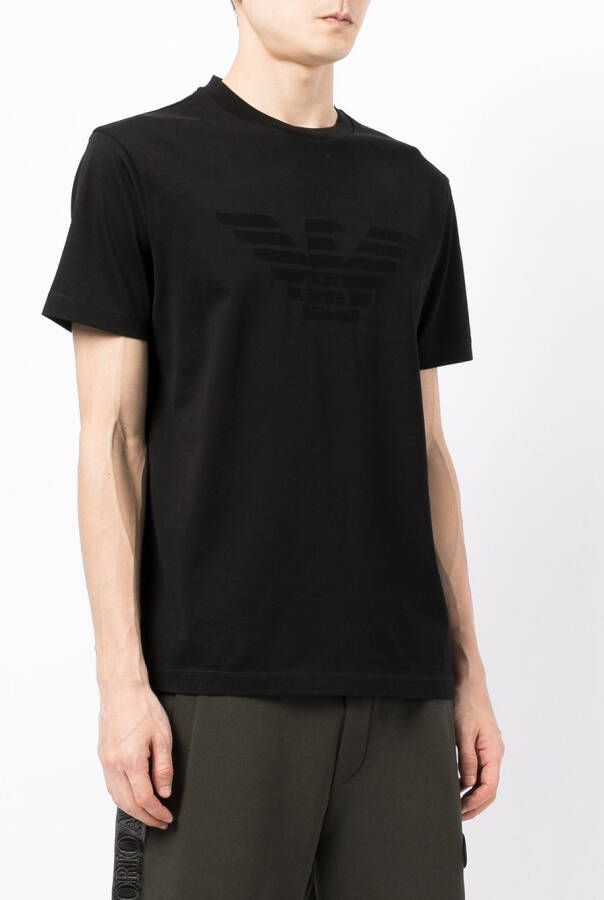 Emporio Armani T-shirt met ronde hals Zwart
