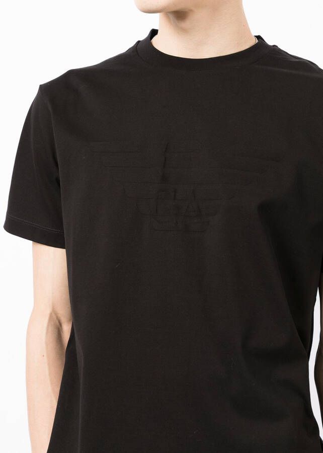 Emporio Armani T-shirt met ronde hals Zwart