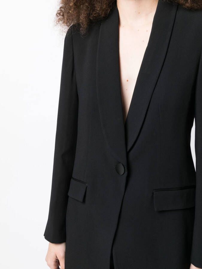 Emporio Armani tailored single-breasted blazer Zwart