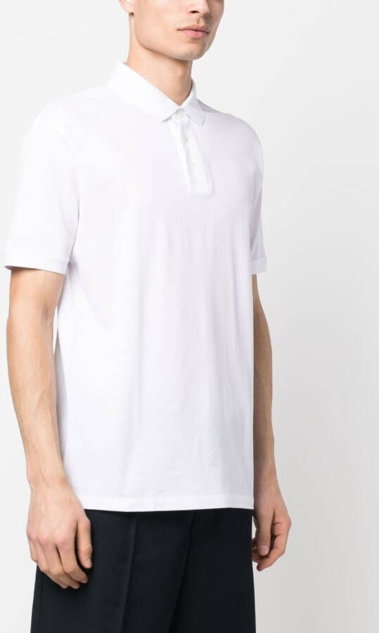 Emporio Armani Poloshirt met geborduurd logo Wit