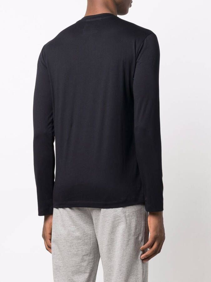 Emporio Armani Top met logoprint Blauw