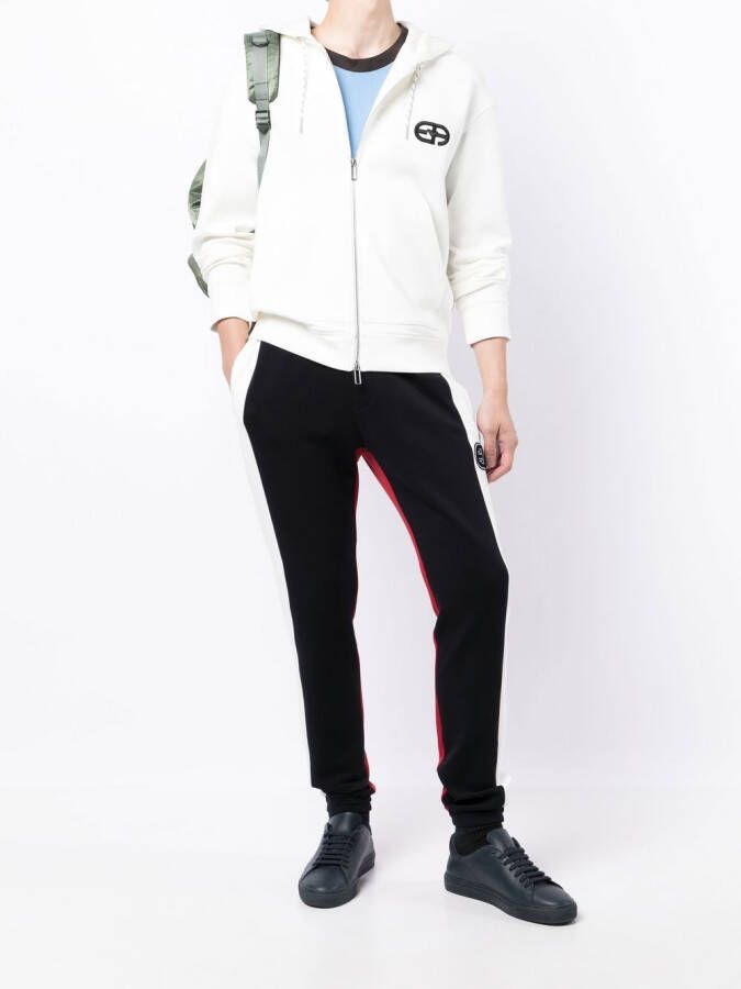 Emporio Armani Trainingsbroek met colourblocking Zwart