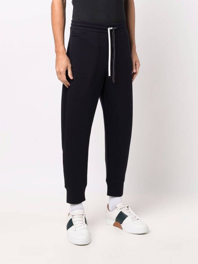 Emporio Armani Trainingsbroek met toelopende pijpen Blauw