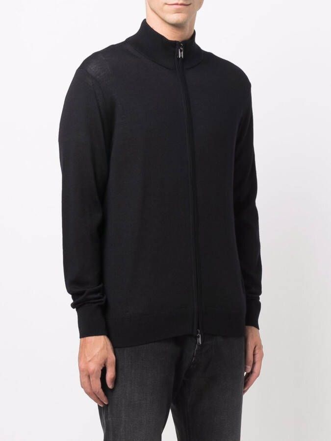 Emporio Armani Vest met rits Blauw