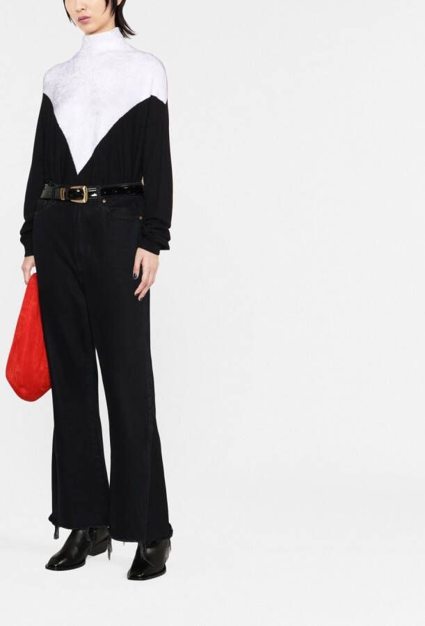 Emporio Armani Tweekleurige trui Zwart