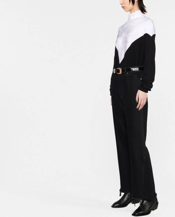Emporio Armani Tweekleurige trui Zwart
