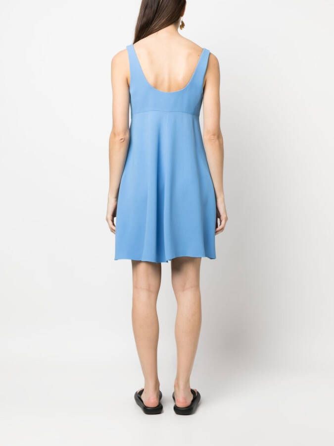 Emporio Armani Mouwloze maxi-jurk Blauw