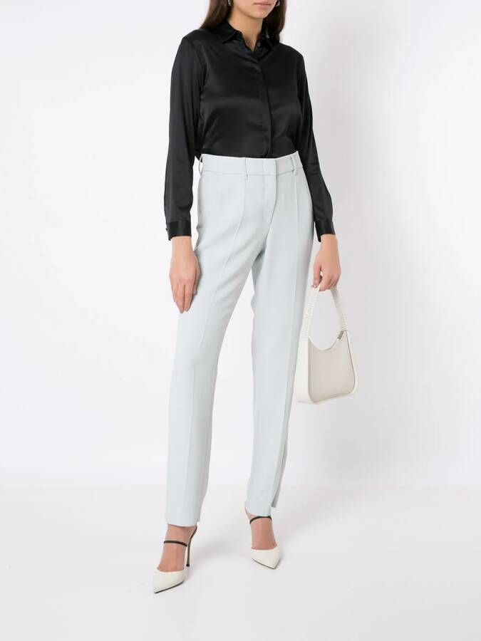 Emporio Armani Zijden blouse Blauw