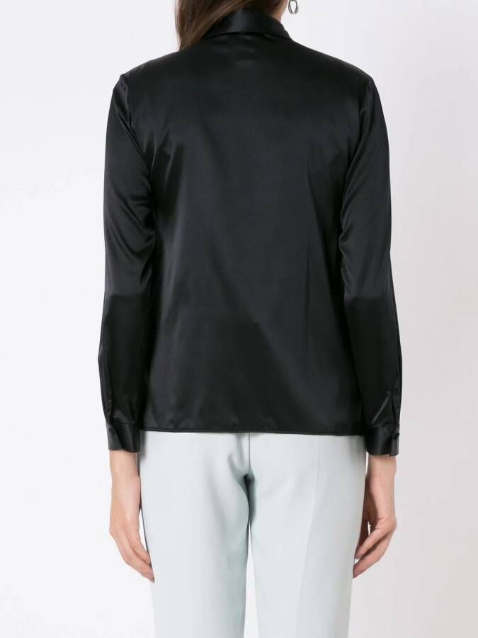 Emporio Armani Zijden blouse Blauw