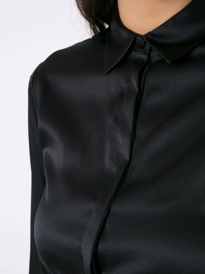Emporio Armani Zijden blouse Blauw