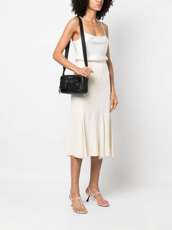 Emporio Armani Schoudertas met rits Zwart