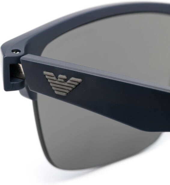 Emporio Armani Zonnebril met oversized montuur Grijs