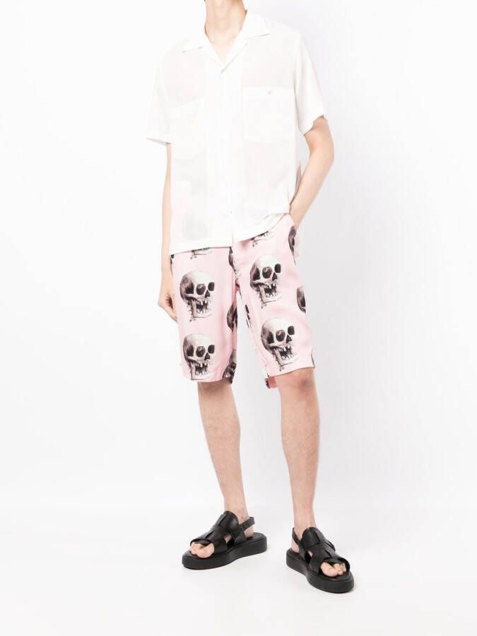 Endless Joy Bermuda shorts met print Roze