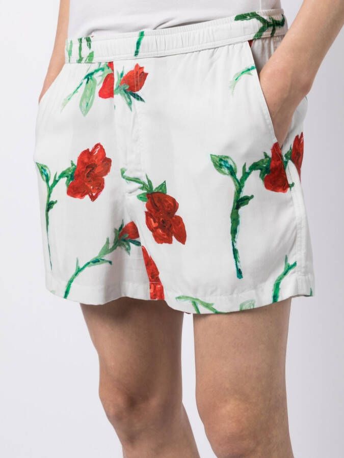 Endless Joy Shorts met elastische tailleband Wit