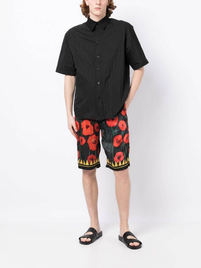 Endless Joy Shorts met bloemenprint Zwart