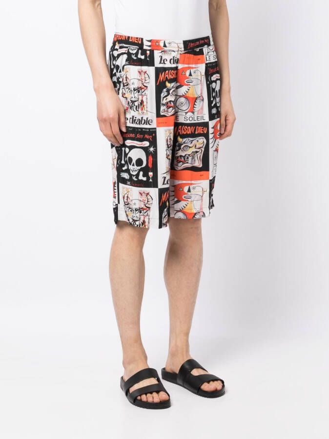 Endless Joy Bermuda shorts met print Veelkleurig