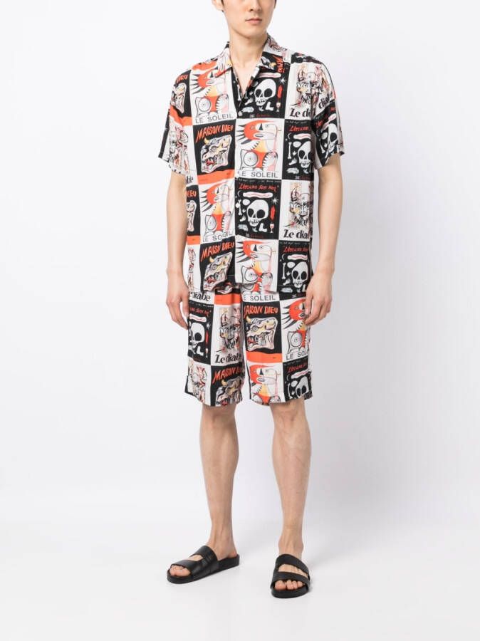 Endless Joy Overhemd met print Wit