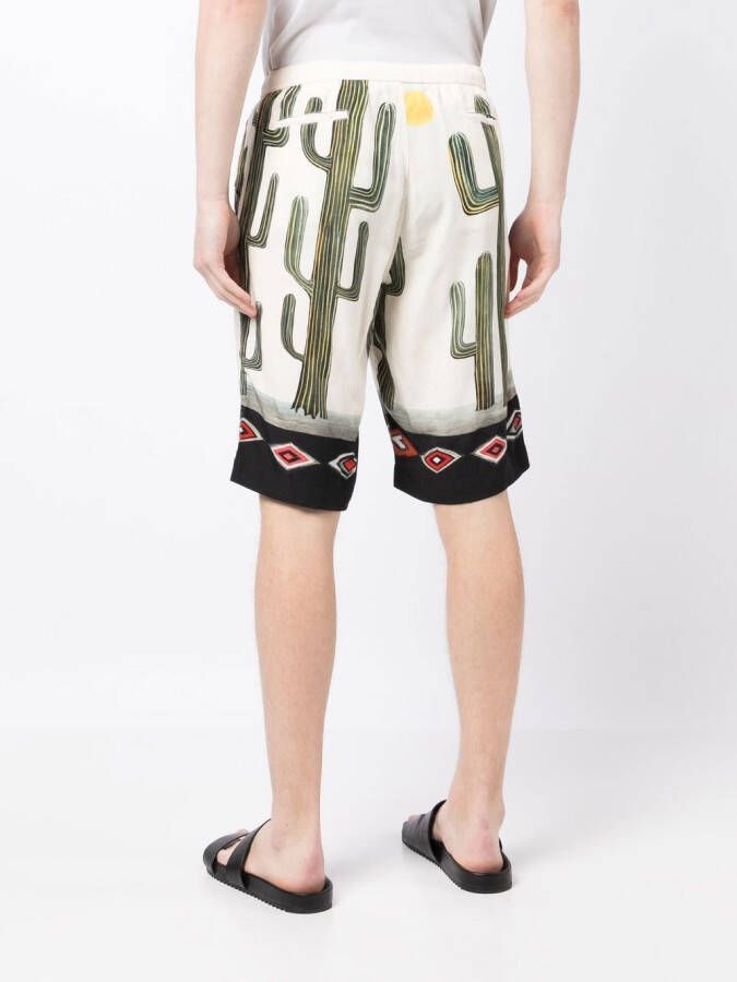 Endless Joy Shorts met print Bruin