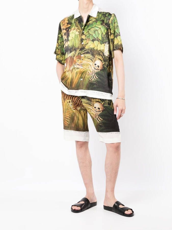 Endless Joy Shorts met print Groen