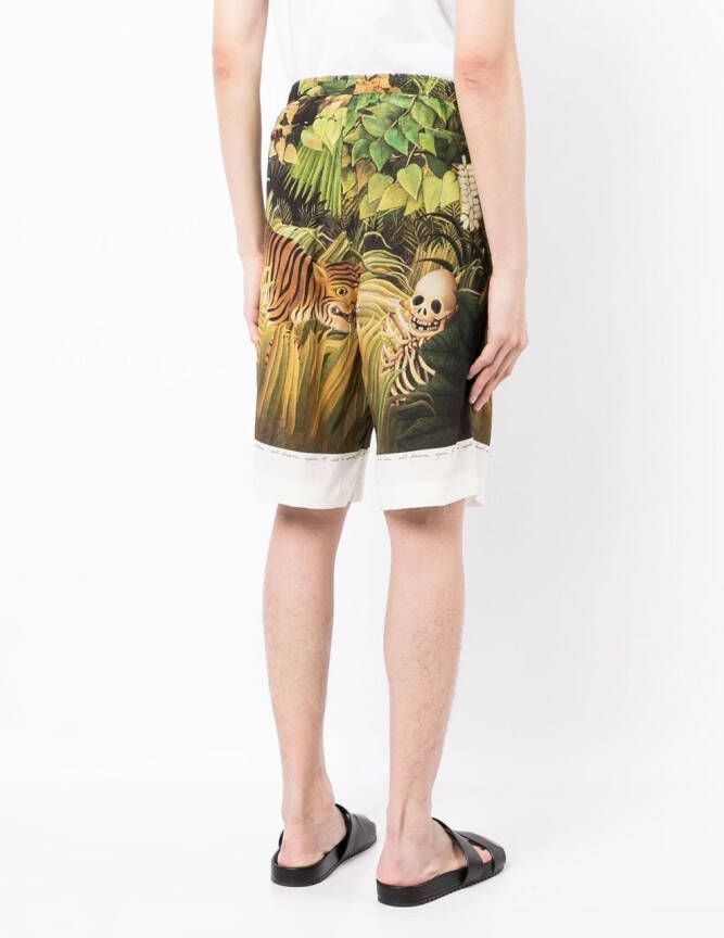 Endless Joy Shorts met print Groen