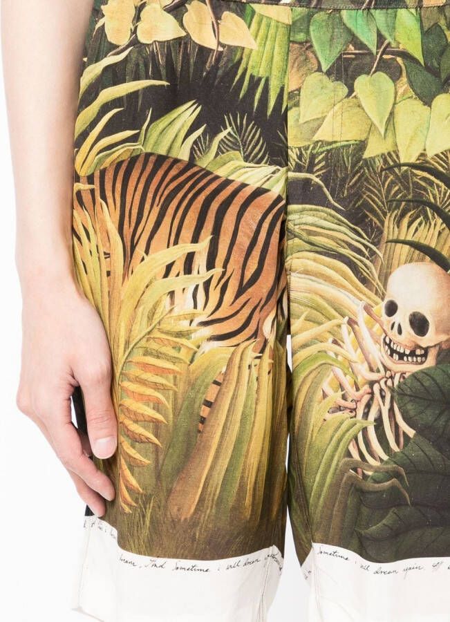Endless Joy Shorts met print Groen