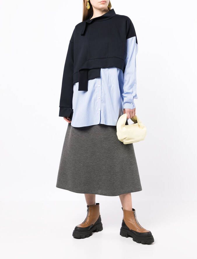 Enföld High waist midi-rok Grijs