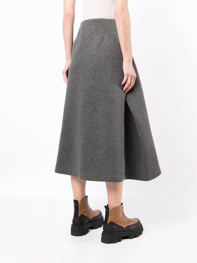 Enföld High waist midi-rok Grijs