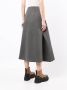 Enföld High waist midi-rok Grijs - Thumbnail 4