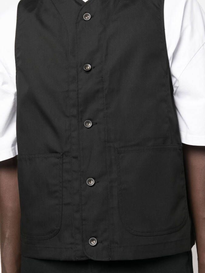 Engineered Garments Gilet met knopen Zwart