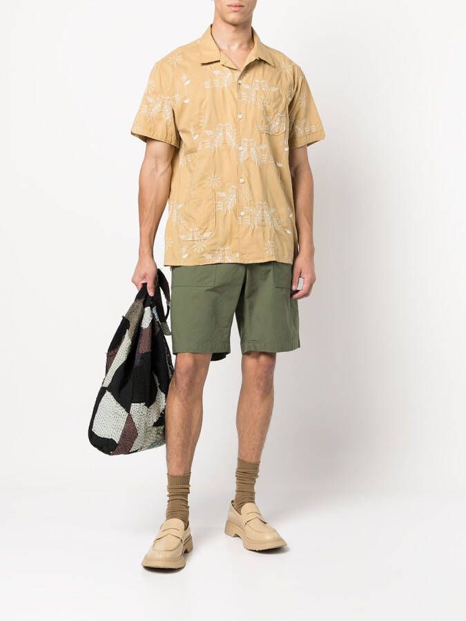 Engineered Garments High waist shorts Groen