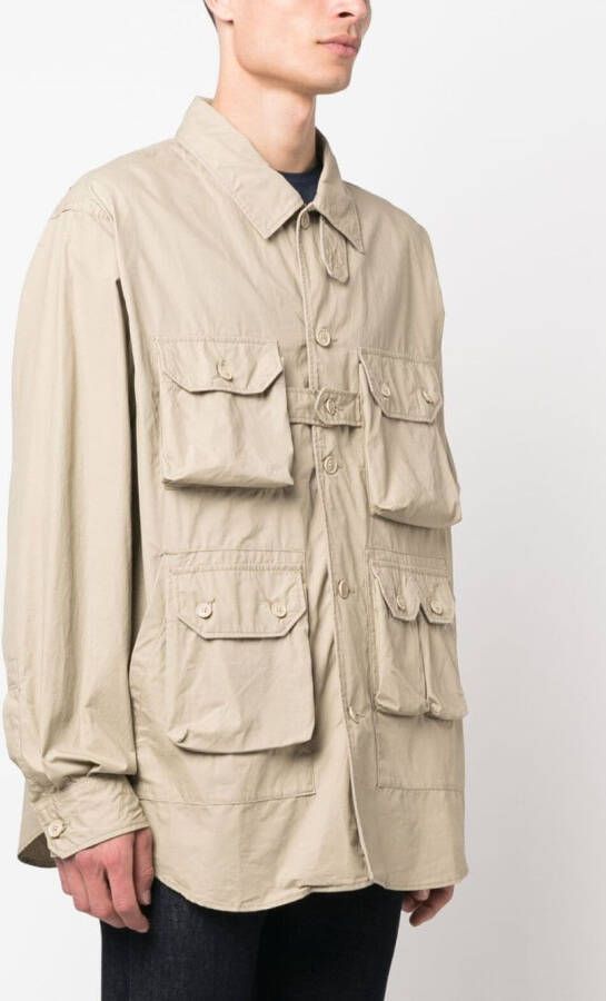 Engineered Garments Shirtjack met cargo zak Beige