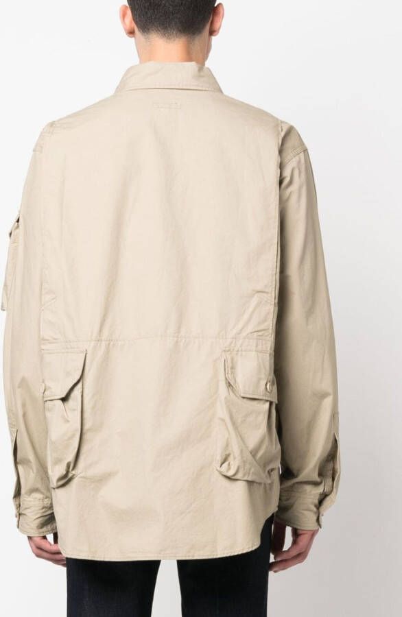 Engineered Garments Shirtjack met cargo zak Beige