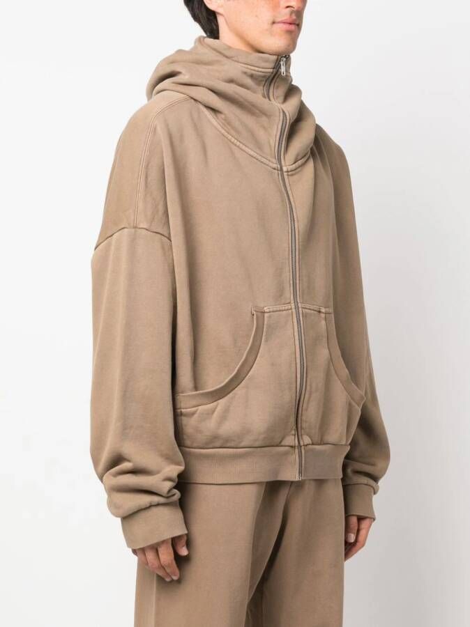 ENTIRE STUDIOS Hoodie met rits Beige
