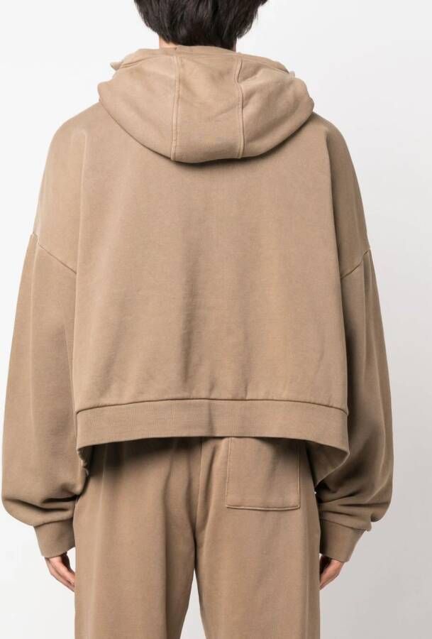 ENTIRE STUDIOS Hoodie met rits Beige